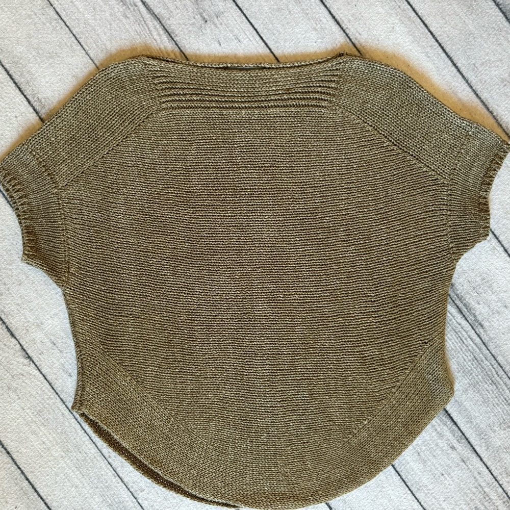 Vince Women’s Sweater, Sz. XS, Sz Beige/Brown, Short Sleeve, EUC!